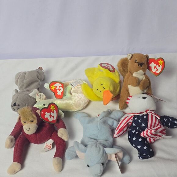 TY Beanie Babies - Huge Lot of 7 Rare Retired McDonalds 1990’s Orig Most W/Tags - Picture 3 of 7